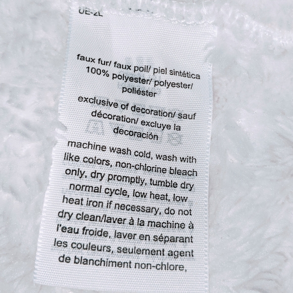 Tommy Hilfiger Faux Fur Pullover Jacket Size Med - Picture 5 of 7